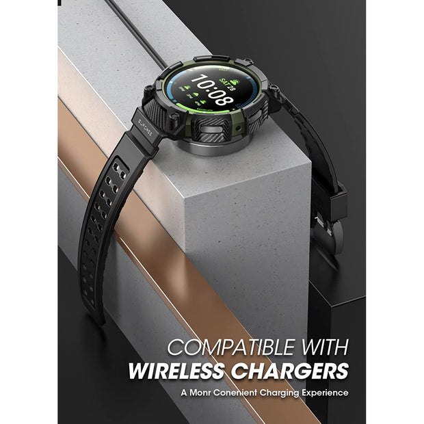 Galaxy Watch5 Pro 45mm Unicorn Beetle PRO Wristband Case-Black Green