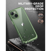 iPhone 14 6.1 inch Unicorn Beetle Style Slim Clear Case-Green