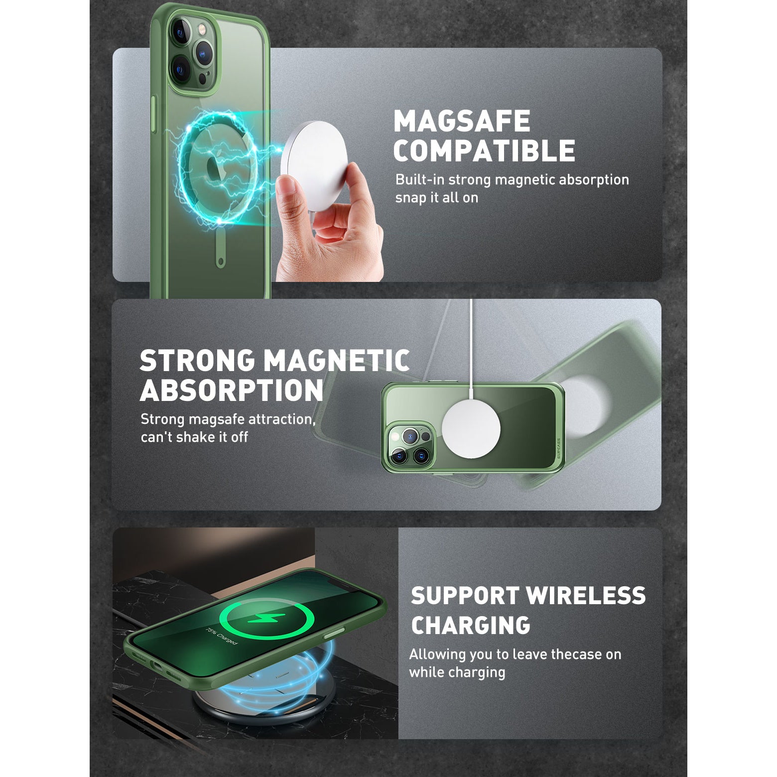 SUPCASE | iPhone 13 Pro (2021) | UB MAG Clear Bumper Case