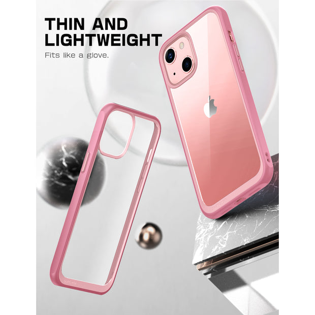 iPhone 13 6.1 inch Unicorn Beetle Style Slim Clear Case-Pink