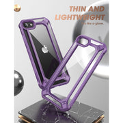 iPhone SE Unicorn Beetle Exo Clear Case-Purple