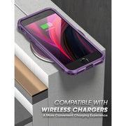 iPhone SE Unicorn Beetle Exo Clear Case-Purple
