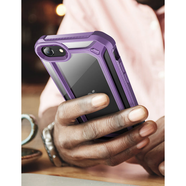 iPhone 7 / 8 Unicorn Beetle Exo Clear Case-Purple