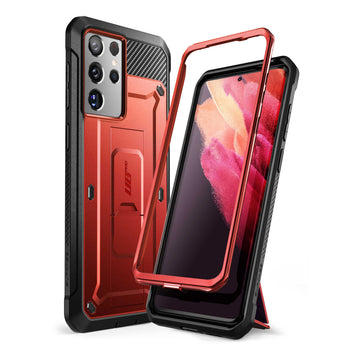 Galaxy S21 Ultra Unicorn Beetle Pro Rugged Case(open box)-Metallic Red