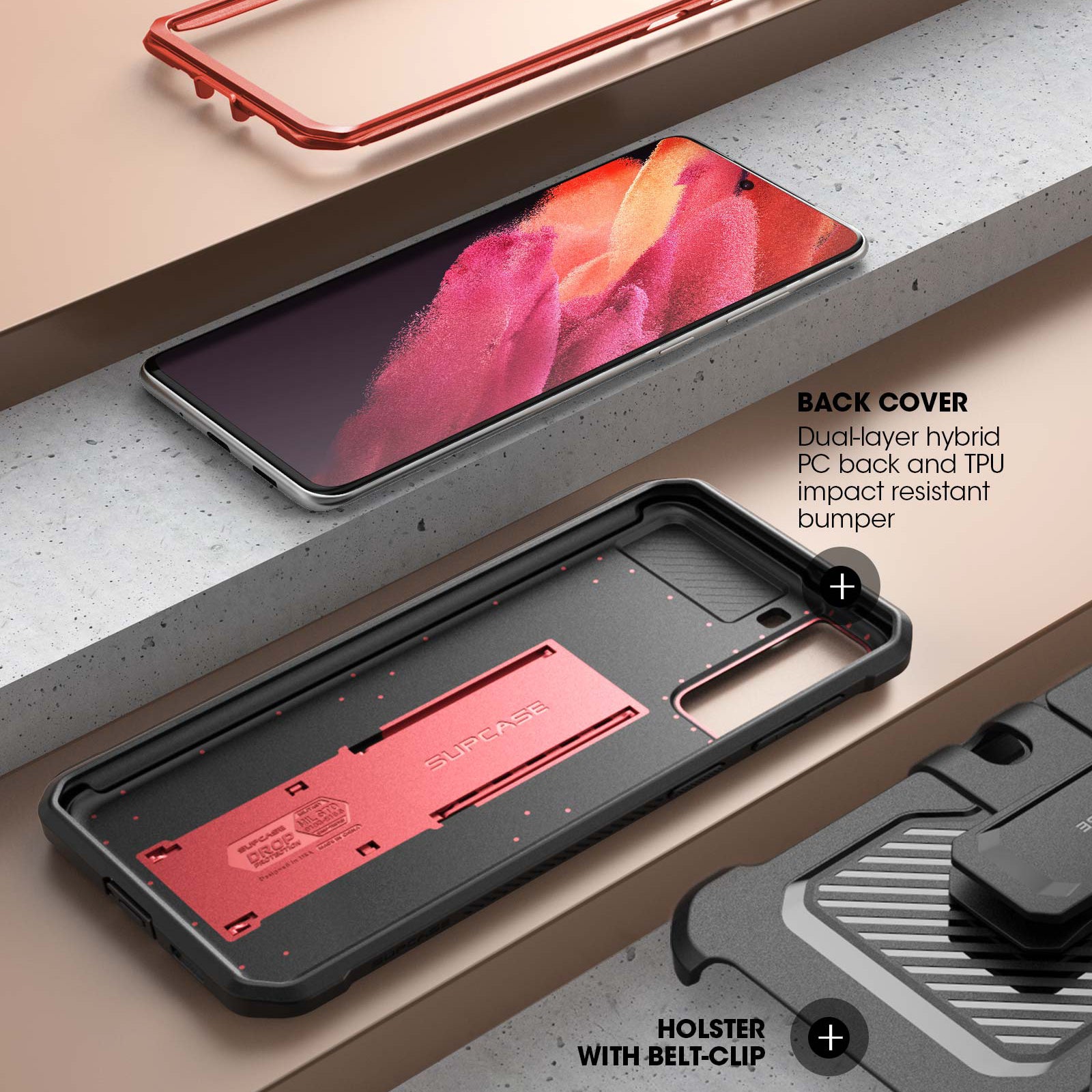 SUPCASE | Galaxy S21 | Unicorn Beetle PRO
