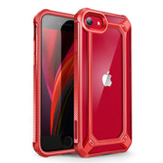 iPhone 7 / 8 Unicorn Beetle Exo Clear Case-Red