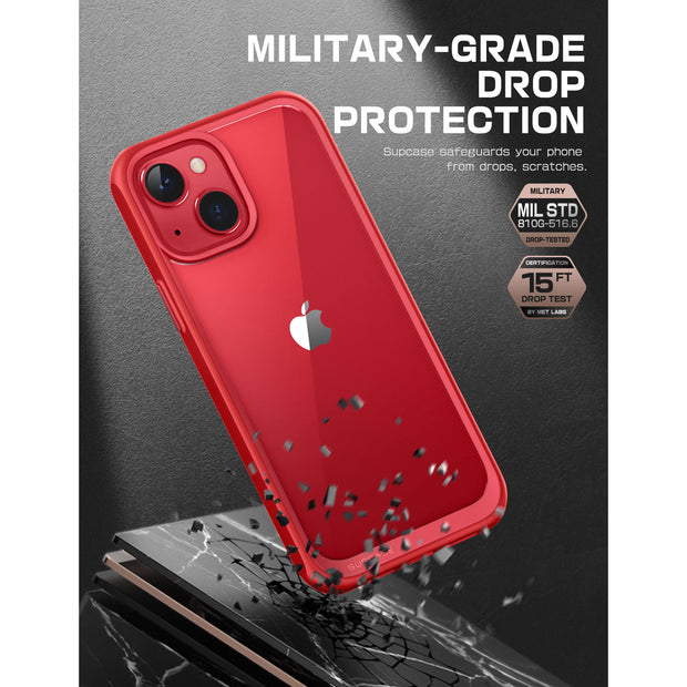 MagSafe Compatible Transparent Protective Bumper Case for iPhone 14 Pro Max  - Red
