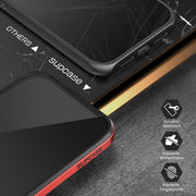 iPhone 12 Pro 6.1 inch Unicorn Beetle Edge Clear Bumper Case-Metallic Red