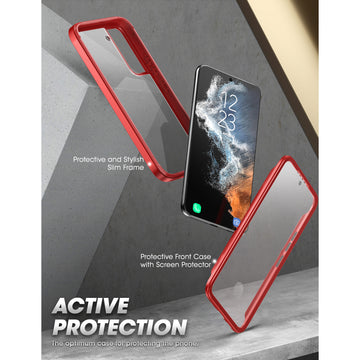 Galaxy S22 Unicorn Beetle EDGE XT Bumper Case-Metallic Red