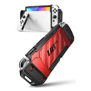 Nintendo Switch OLED Unicorn Beetle PRO Dockable Grip Case-Metallic Red