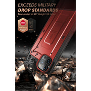 iPhone 13 Pro Max 6.7 inch Unicorn Beetle Pro Rugged Case-Metallic Red
