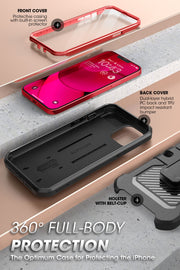 iPhone 14 Plus 6.7 inch Unicorn Beetle PRO Rugged Case-Metallic Red