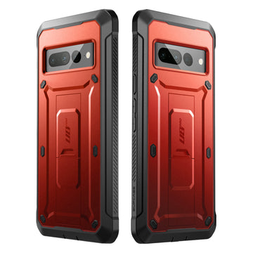 Google Pixel 7 Pro Unicorn Beetle Pro Rugged Holster Case(open box)-Metallic Red Google Pixel 7 Pro Unicorn Beetle Pro Rugged Holster Case(open box)-Metallic Red