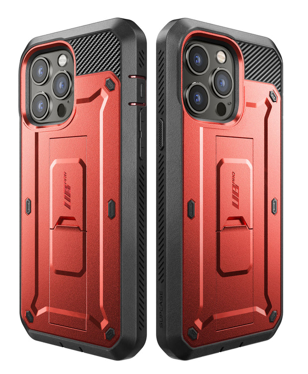 iPhone 14 Pro Max 6.7 inch Unicorn Beetle PRO Rugged Case-Metallic Red