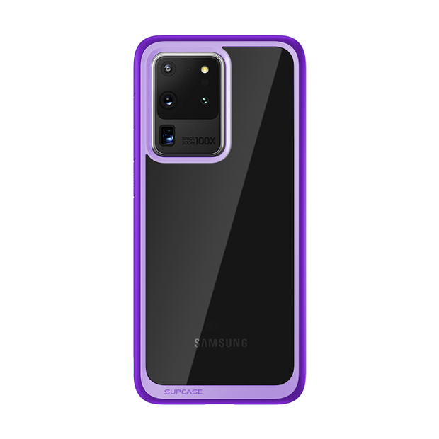 Galaxy S20 Ultra Unicorn Beetle Style Slim Clear Case-Purple