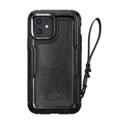 iPhone 12 6.1 inch Unicorn Beetle Royal Rugged Leather Case-Black