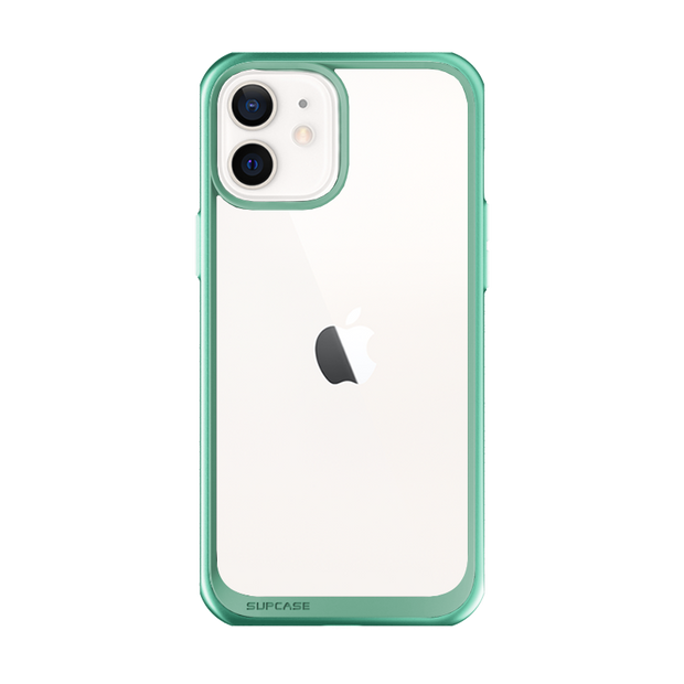 iPhone 12 mini 5.4 inch Unicorn Beetle Style Slim Clear Case-Green