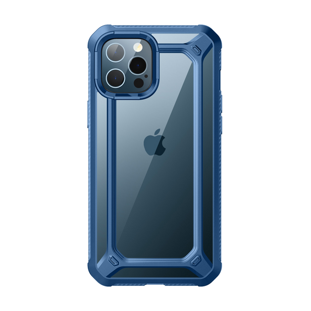 iPhone 12 Pro 6.1 inch Unicorn Beetle Exo Clear Case-Blue