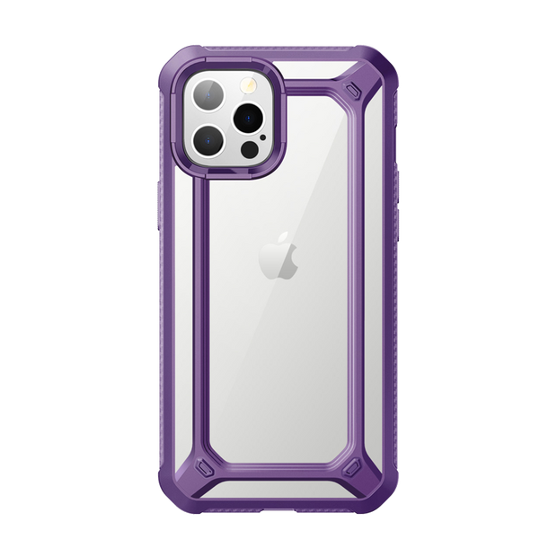 iPhone 12 Pro Max 6.7 inch Unicorn Beetle Exo Clear Case-Purple