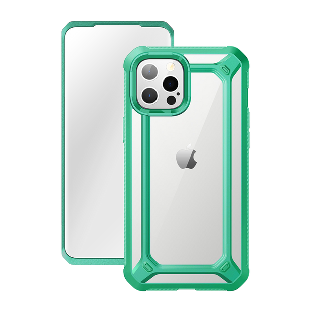 iPhone 12 Pro Max 6.7 inch Unicorn Beetle Exo with Screen Protector Clear Case-Mint Green
