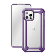 iPhone 12 Pro Max 6.7 inch Unicorn Beetle Exo with Screen Protector Clear Case-Purple