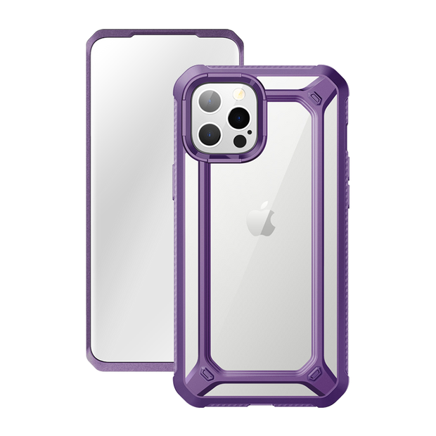 iPhone 12 Pro Max 6.7 inch Unicorn Beetle Exo with Screen Protector Clear Case-Purple