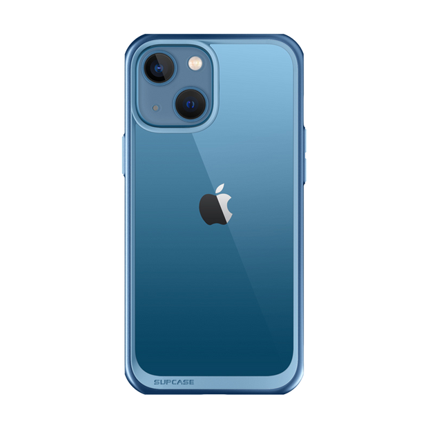 iPhone 13 6.1 inch Unicorn Beetle Style Slim Clear Case-Blue