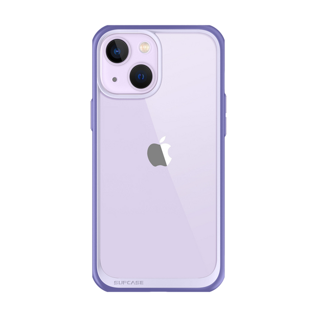 iPhone 14 6.1 inch Unicorn Beetle Style Slim Clear Case-Deep Purple