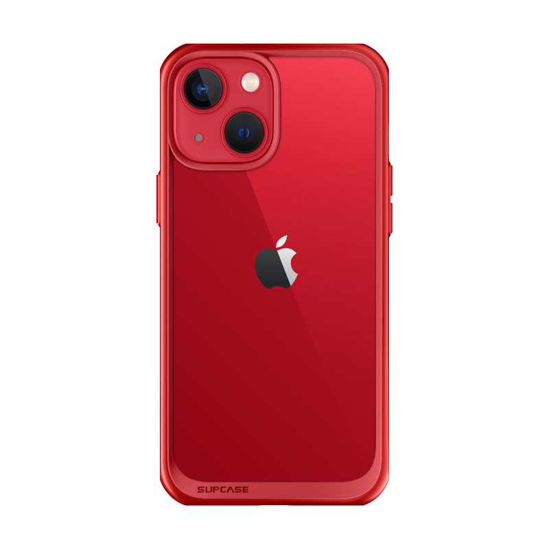 iPhone 14 6.1 inch Unicorn Beetle Style Slim Clear Case-Red iPhone 14 6.1 inch Unicorn Beetle Style Slim Clear Case-Red