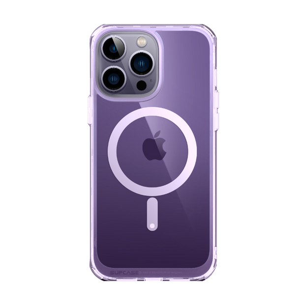 iPhone 14 Pro Max 6.7 inch Unicorn Beetle MAG Slim Clear MagSafe Case-Purple Fog