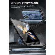 Galaxy Z Fold4 Unicorn Beetle Kickstand Case with Screen Protector-Metallic Blue