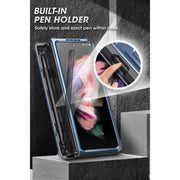 Galaxy Z Fold3 Unicorn Beetle PRO Rugged Case with S-Pen Holder-Metallic Blue