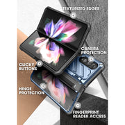 Galaxy Z Fold3 Unicorn Beetle PRO Rugged Case with S-Pen Holder-Metallic Blue