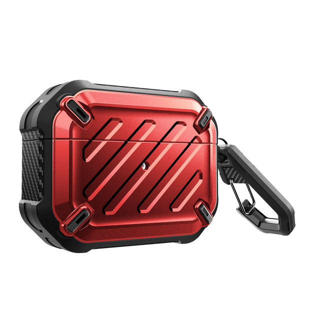 Apple AirPods Pro Unicorn Beetle Pro Rugged Case-Metallic Red
