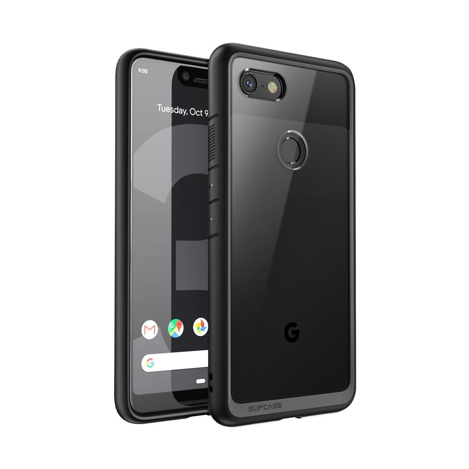 Google Pixel 3a XL Unicorn Beetle Style Clear Case-Black | SUPCASE