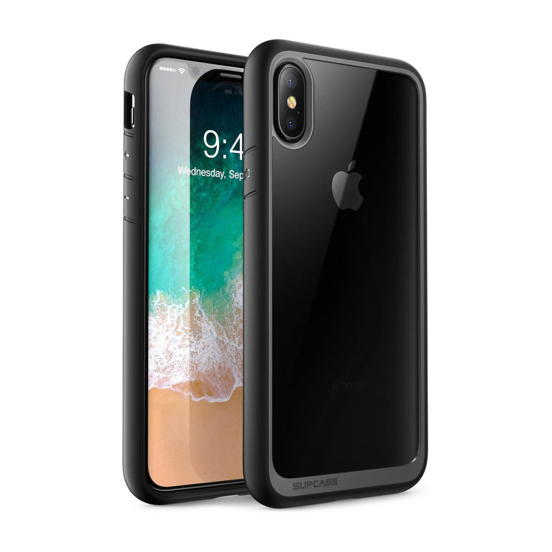 iPhone X / XS Unicorn Beetle Style Slim Clear Case-Black | SUPCASE