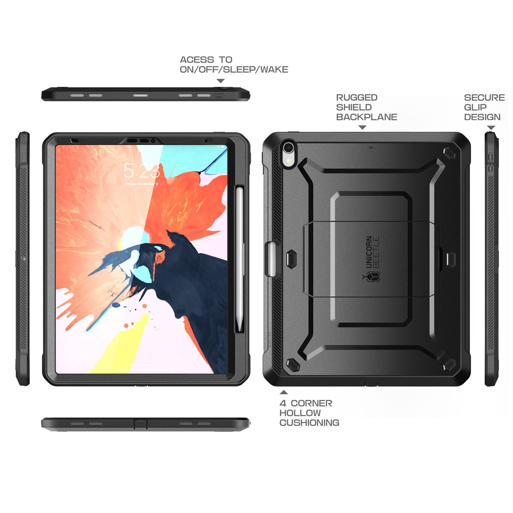 iPad Pro 12.9 inch (2018) Unicorn Beetle Pro Full Body Case (Apple