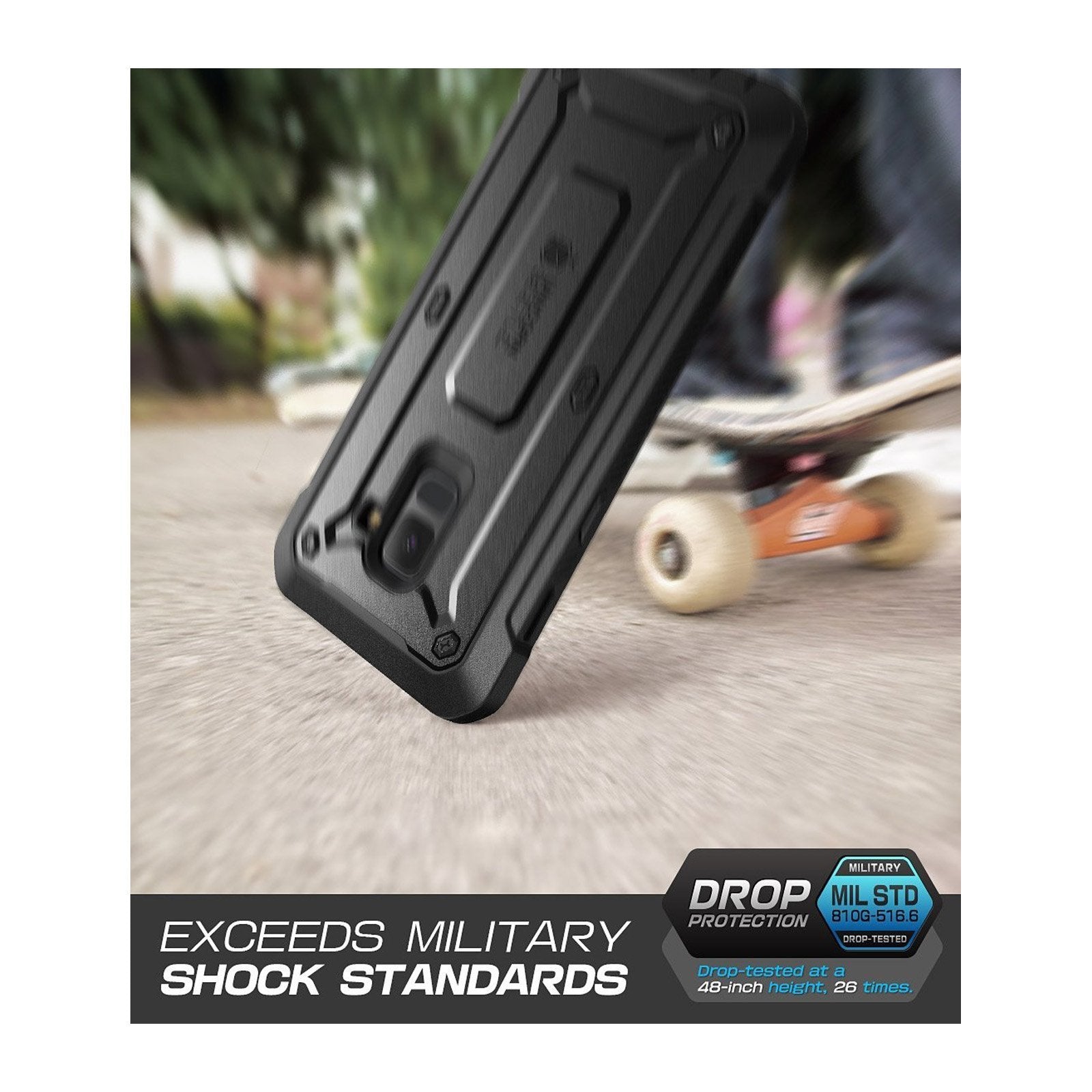 Galaxy A8 Plus Unicorn Beetle Pro Rugged Case-Black | SUPCASE