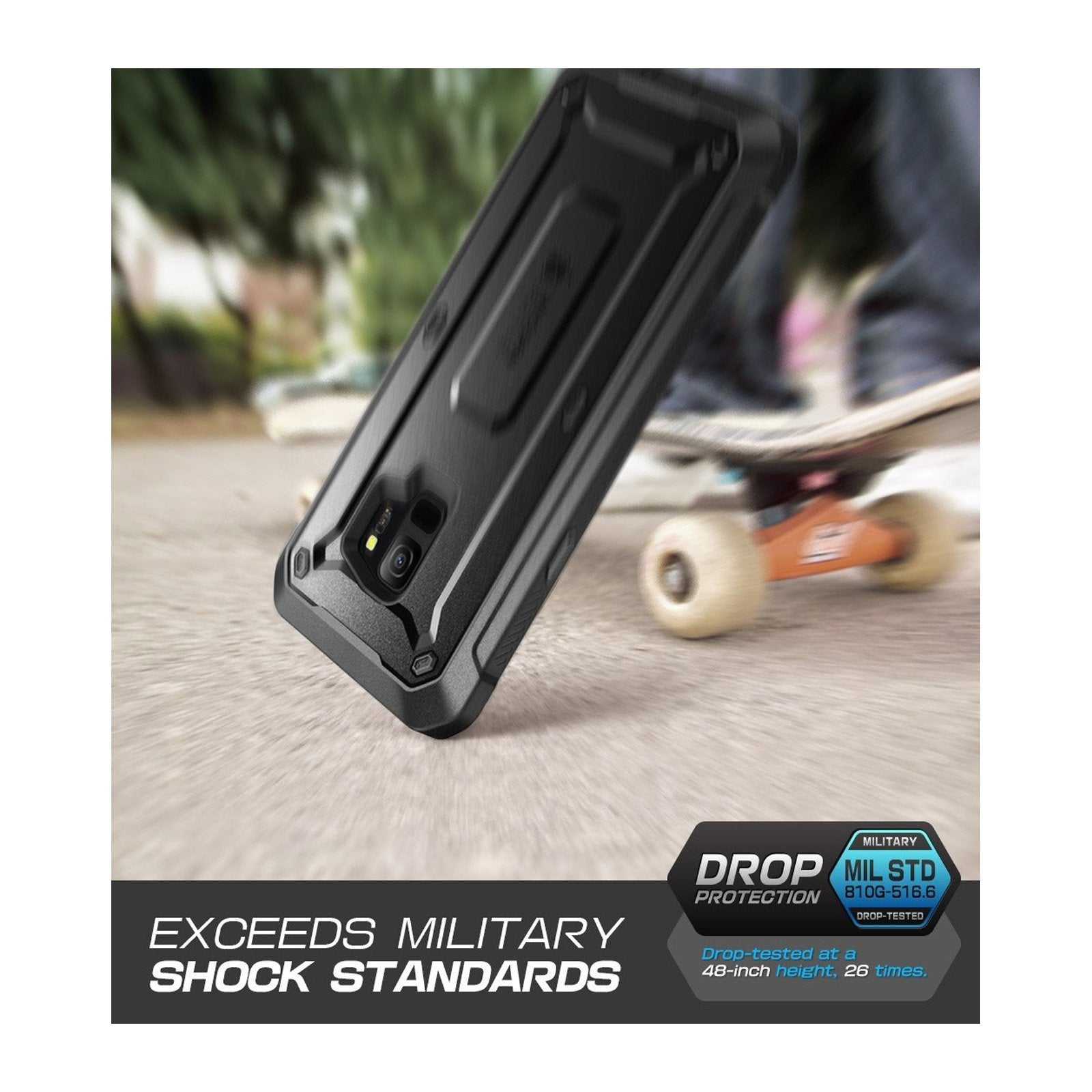 Galaxy S9 Unicorn Beetle Pro Full Body Rugged Holster Case-Black