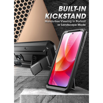Moto G Power Unicorn Beetle PRO Kickstand Case with Holster-Black