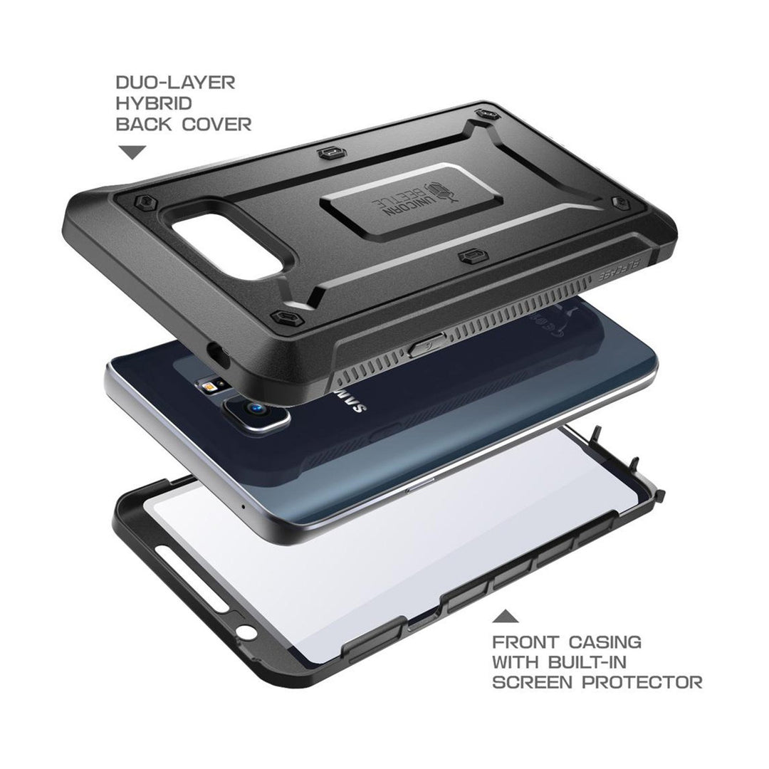 Galaxy Note5 Unicorn Beetle Pro Full Body Rugged Holster Case with Screen  Protector-Black