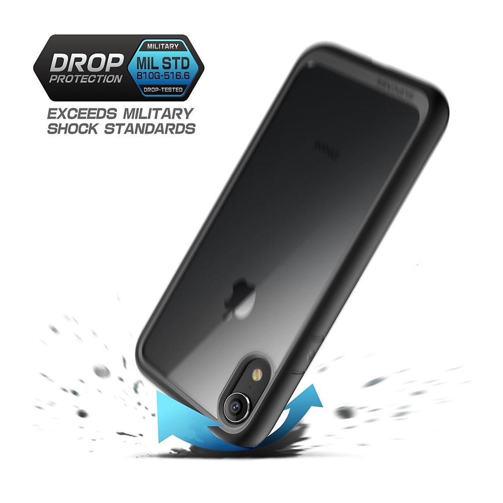 iPhone XR Unicorn Beetle Style Slim Clear Case-Black | SUPCASE