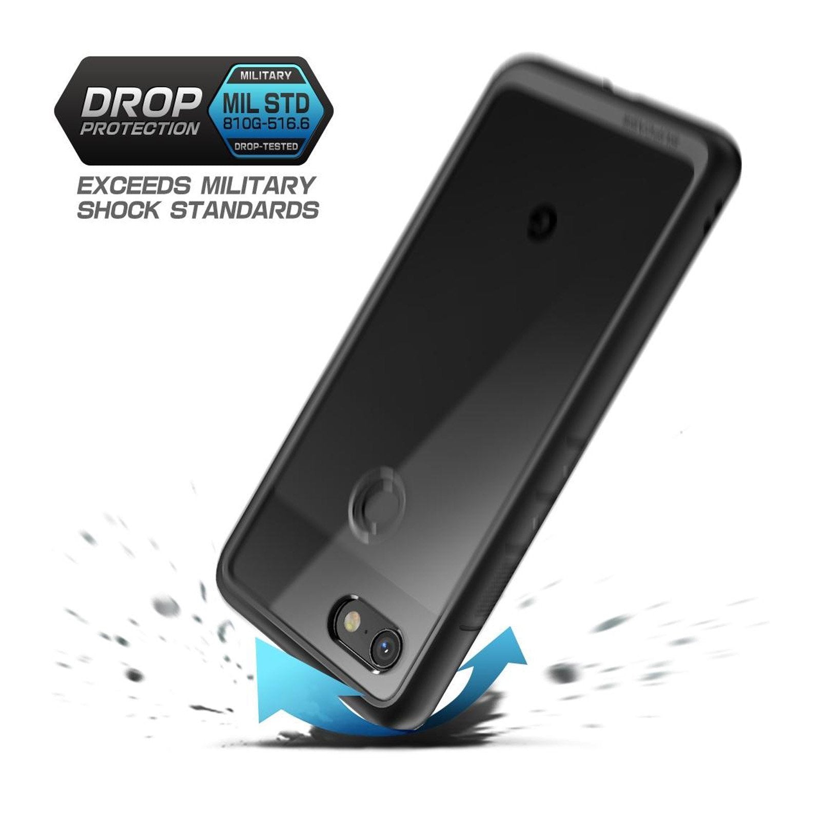 Google Pixel 3a Unicorn Beetle Style Clear Case-Black | SUPCASE