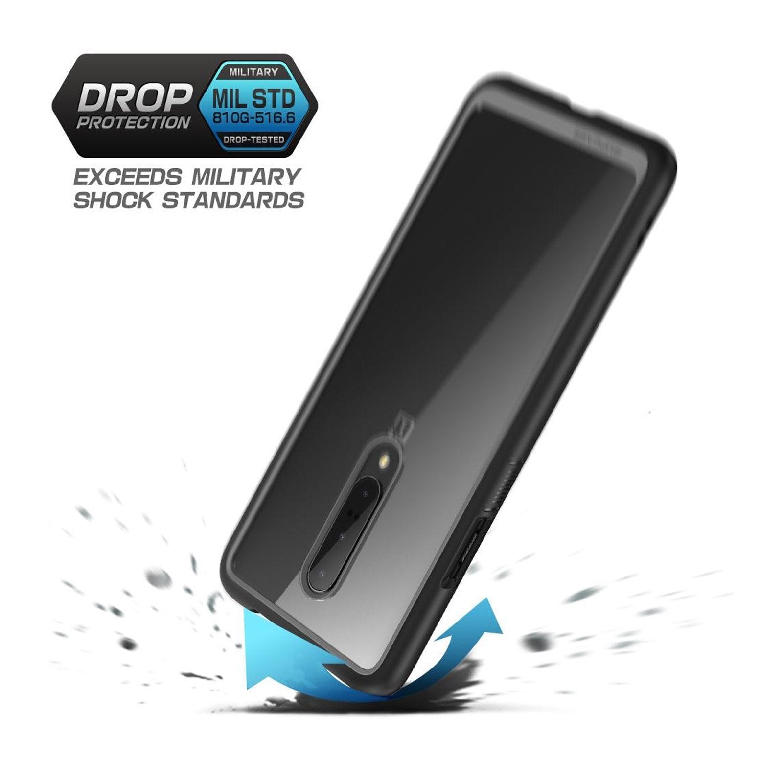 OnePlus 7 Pro Unicorn Beetle Style Slim Clear Case-Black | SUPCASE