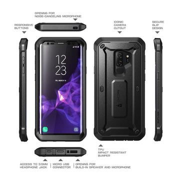 Galaxy S9 Plus Unicorn Beetle Pro Rugged Holster Case with Screen Protector Black Samsung Galaxy S9+ Galaxy S9 Plus Unicorn Beetle Pro Rugged Holster Case with Screen Protector Black Samsung Galaxy S9+