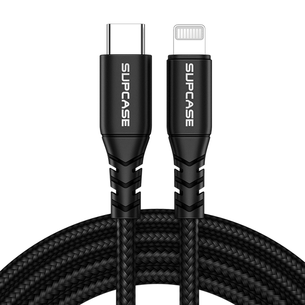 5 ft USB-C Fast Charge Lightning Cable for Apple Devices-Black