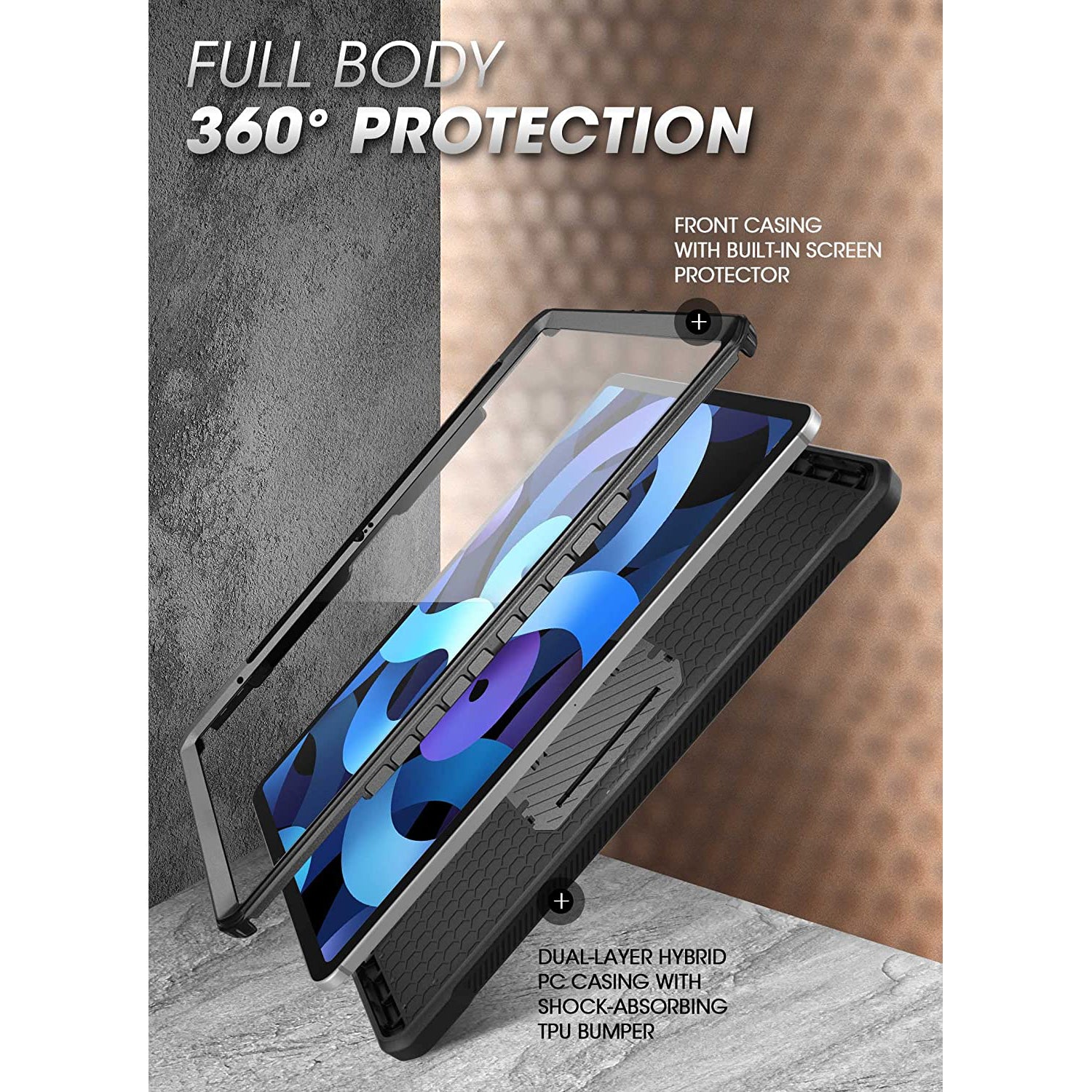 SUPCASE UB Pro Apple iPhone 11 Hoesje Full Protect met Kickstand Zwart SUPCASE UB Pro Apple iPhone 11 Hoesje Full Protect met Kickstand Zwart