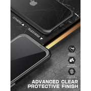 iPhone 14 6.1 inch Unicorn Beetle Style Slim Clear Case-Black