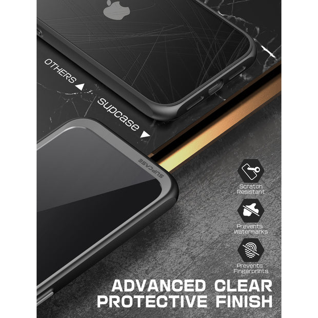 iPhone 14 Plus 6.7 inch Unicorn Beetle Style Slim Clear Case-Black