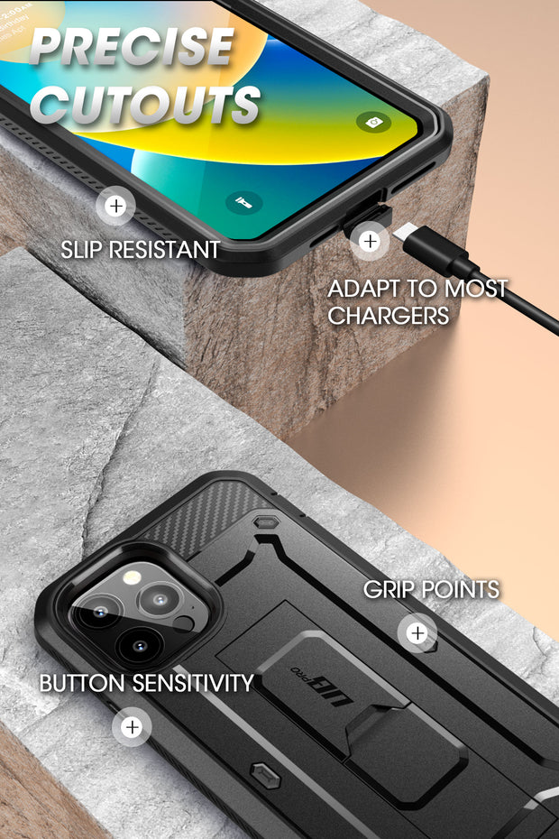iPhone 14 Pro 6.1 inch Unicorn Beetle Pro Rugged Case-Black